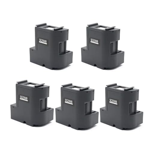 NexusDrive Kompatibel mit SURECOLOR SC-F100 SC-F130 SC-F150 SC-F160 SC-F170 Drucker S210125 SC23MB C13S210125 Wartungsbox Universal Fit Aftermarket Ersatztank(5Pcs) von NexusDrive
