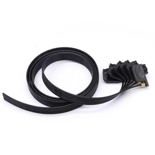 NexusDrive Universal -Tinten -Dämpfer -Ersatz für R330 R320 L800 L805 L1800 R1390 R2000 R1900 R1800 6 Zeilen Tintenrohr -Set funktioniert mit Druckermodellen(2M Black UV) von NexusDrive