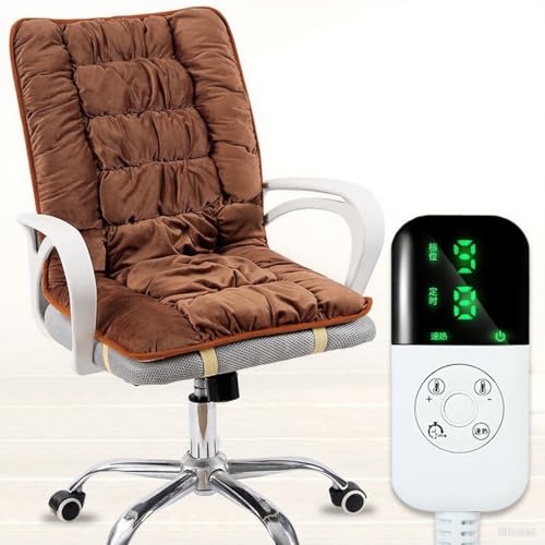 USB-beheizter Stuhl, Lendenwirbelstützkissen, rutschfeste Unterseite, verstellbare Krümmung, flauschig, warm, kurzer Plüsch, Entlastung für niedrige Rückenlehne, für Büro/Liegestuhl/Sofa/Auto (SUV/LKW USB-beheizter Stuhl, Lendenwirbelstützkissen, rutschfeste Unterseite, verstellbare Krümmung, flauschig, warm, kurzer Plüsch, Entlastung für niedrige Rückenlehne, für Büro/Liegestuhl/Sofa/Auto (SUV/LKW von NexusGlow