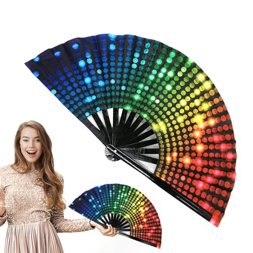 Breite Anwendung 33 Cm Kung Fu Lüfter - Handklappventilatoren, Regenbogenlüfter, Luftstrom | Handgesiedelte Coole Fans, Farbenfrohe Partydekoration, Pride-Fans Für Frauen Und Männer Breite Anwendung 33 Cm Kung Fu Lüfter - Handklappventilatoren, Regenbogenlüfter, Luftstrom | Handgesiedelte Coole Fans, Farbenfrohe Partydekoration, Pride-Fans Für Frauen Und Männer von Nexusectar