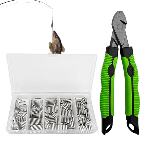 Crimpzange zum Angeln, Crimphülsen zum Angeln, Angel-Crimpzange aus Hartstahl, Zange zuum Angelnn, Crimp-Loop-Hülsen-Set, Hand-Crimper-Werkzeuge, robuster, rutschfester Griff für manuelle Crimpzange zum Angeln, Crimphülsen zum Angeln, Angel-Crimpzange aus Hartstahl, Zange zuum Angelnn, Crimp-Loop-Hülsen-Set, Hand-Crimper-Werkzeuge, robuster, rutschfester Griff für manuelle von Nexusectar