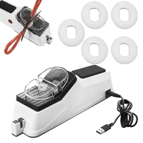 Elegantes Küchenmesserschärfer - Messerschärfer Für Küchenmesser - Multifunktionale Messerschärfmaschine,Küchenzubehör Mit Scherenschärfer, USB-Schnittstelle Für 5 Sekunden Schnelles Schärfen von Nexusectar