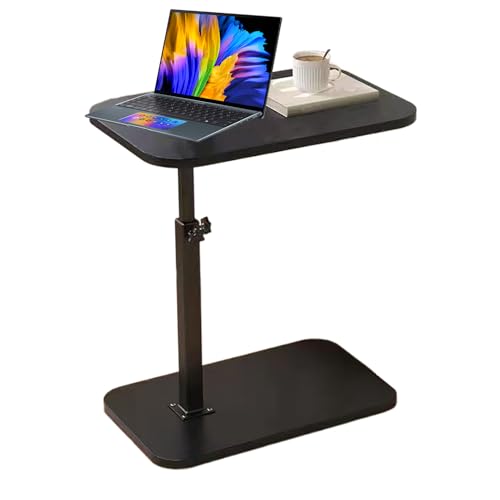 Kompakt Rolling C Table - 2,9 Kg Couch Holztische, Endtischschale, 360 -Grad -Rotatable Heightofa Seitenständer | Kleine Raummöbel C -geformte Couch Armtische Für Wohnzimmer TV -Tabletts Organisation von Nexusectar