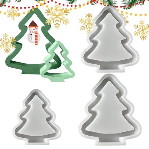 Nexusectar Christmas Forms | Tannenbaum Harz Gießformen Silikon,Three Piece Set For Festive Crafts With Soap Wax Home Art Projects Party Decorations Nexusectar Christmas Forms | Tannenbaum Harz Gießformen Silikon,Three Piece Set For Festive Crafts With Soap Wax Home Art Projects Party Decorations von Nexusectar