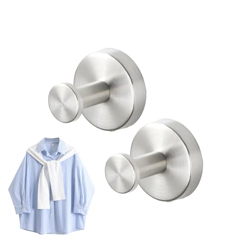 Nexusectar Effiziente Organisation Handtuchhaken, Badezimmerhaken Für Handtücher,2 Stück Runde Edelstahlhaken | Robuster Wandhaken Für Die Wandmontage In Der Küche, Badezimmerhaken Für Handtücher Nexusectar Effiziente Organisation Handtuchhaken, Badezimmerhaken Für Handtücher,2 Stück Runde Edelstahlhaken | Robuster Wandhaken Für Die Wandmontage In Der Küche, Badezimmerhaken Für Handtücher von Nexusectar