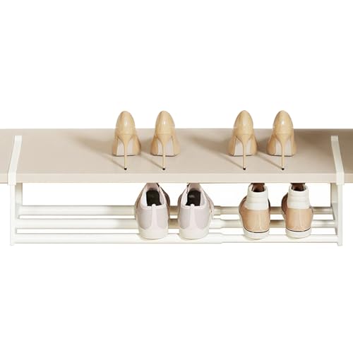 Nexusectar Einstellbarer -Organizer - 40-70 cm Schrankschuhgepäckträger, Lagerhalterständer, Platz Sparende Speicherlösung Regale | Erweiterbares -Speicherhalter Stand Für Die Flureingangsecke Z von Nexusectar