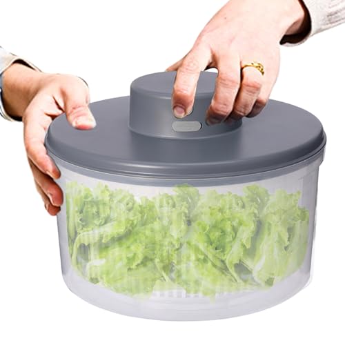 Nexusectar Entwässerungsschleuder, Elektrischer Dörrgerät Salatzerstifter Mit Korb | Automatischer Küchengerät Für Blattgrün Beeren Früchte, Leiser Salatspinner Fürr Frische Vitamine Rohkost Nexusectar Entwässerungsschleuder, Elektrischer Dörrgerät Salatzerstifter Mit Korb | Automatischer Küchengerät Für Blattgrün Beeren Früchte, Leiser Salatspinner Fürr Frische Vitamine Rohkost von Nexusectar