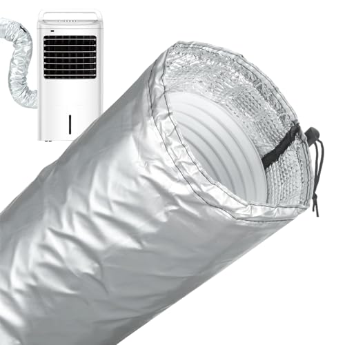 Nexusectar Tragbare AC Schlauchisolierung Hülle Aus Schaumstoff, Verstellbare Isolierung Für Klimaanlagen Rohre, Zubehör Für Haushaltsgeräte An Fenster Wand Außenbereich Wohnung Garage Haus von Nexusectar