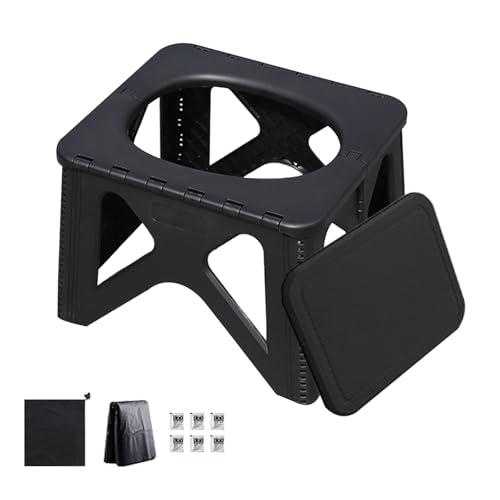 Nexusectar Tragbarer Toilettensitz,Klappbarer Tragbarer Hocker Für Outdoor - Toilettensitz Bank Outdoor Töpfchen Für Erwachsene Kinder Autofahrt Wohnmobilreisen Zubehör Strandzelt Wandern Angeln von Nexusectar