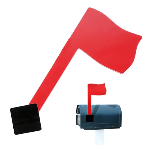 Sorgt Für Klare Sicht Ersatzflagge Für Briefkasten,Rote Briefkastenflagge | Ersatz-Mailbox-Flagge,Rostfreies, Einfach Zu Installierendes, Rotes Reparaturset Für Briefkastenflaggen Im Außenbereich. von Nexusectar