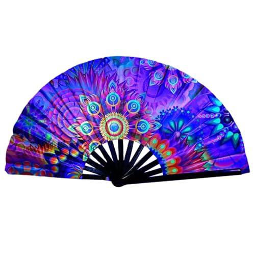 Tanzfans Für Frauen, Light -up Fan - Tancing Clack Handheld Folding Lüfter,Festivalzubehör, Große Chinesische/japanische Party Bevorzugt Foto -Requisiten Für Kühlung, Tanz, Dekoration Und Tanzfans Für Frauen, Light -up Fan - Tancing Clack Handheld Folding Lüfter,Festivalzubehör, Große Chinesische/japanische Party Bevorzugt Foto -Requisiten Für Kühlung, Tanz, Dekoration Und von Nexusectar