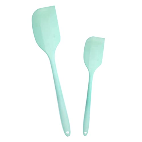 Teigschaber silikon Spatel Silikon Küche Spatula Silicone Set Hitzebeständig Antihaft Silikon Löffel für Kochen und Backen (2 Stück, Aqua Sky) von Neylokfen