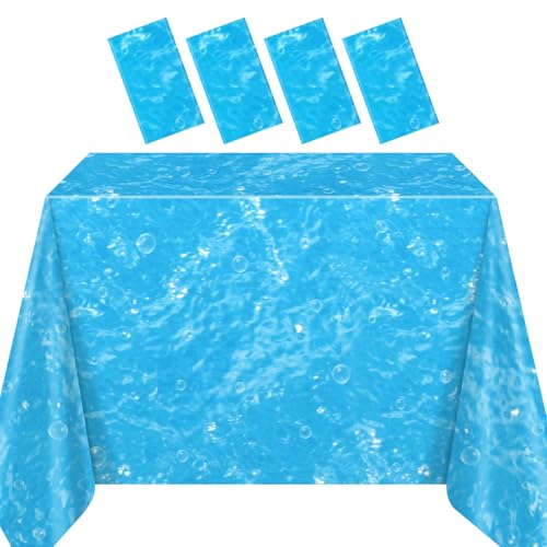 Ozean Tischdecken Tischdecke mit Unterwasser Blasen 275 x 138 cm Ozeanwellen Tischtuch für Party Dekorationen unter dem Meer Ozean Pool Strand Ozean Tischdecken Tischdecke mit Unterwasser Blasen 275 x 138 cm Ozeanwellen Tischtuch für Party Dekorationen unter dem Meer Ozean Pool Strand von Nezyo