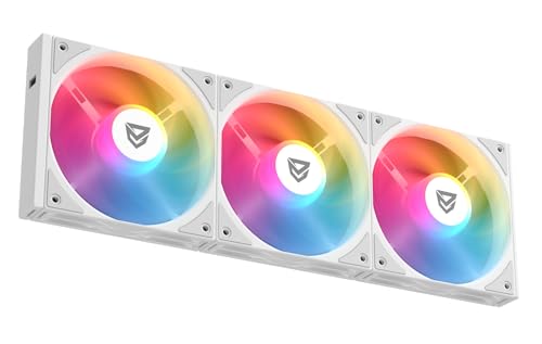 Nfortec Stellar Trifan Kit 3 Lüfter ARGB 120mm Easy Click 1800RPM Ultra Leise Weiß von Nfortec