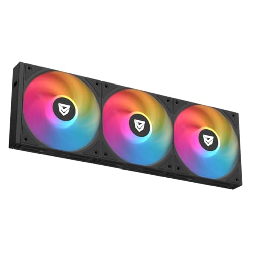 Nfortec Stellar Trifan Kit 3 Lüfter ARGB 120mm Easy Click 1800RPM Ultra Leise schwarz Nfortec Stellar Trifan Kit 3 Lüfter ARGB 120mm Easy Click 1800RPM Ultra Leise schwarz von Nfortec