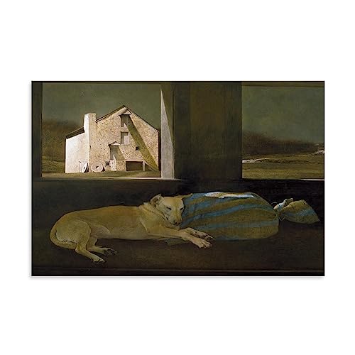 NgAnoh Durmiente Nocturno von Andrew Wyeth Leinwanddruck, dekoratives Gemälde, Leinwand, Wandkunst, Wohnzimmer, Schlafzimmer, 40 x 60 cm von NgAnoh