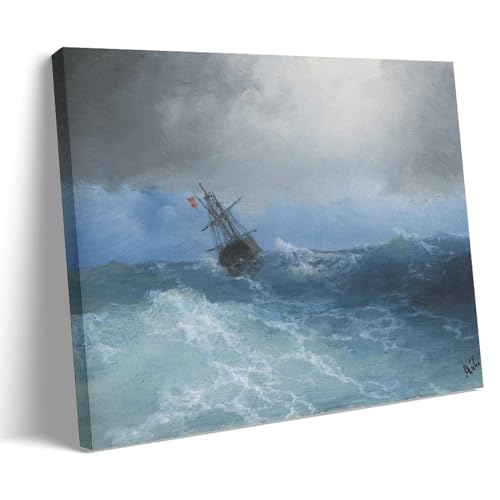 NgAnoh Gathering Storm von Ivan Aivazovsky Leinwanddruck, Poster, Wandkunst, Gemälde, Leinwand, Geschenk, Wohnzimmer, Drucke, Schlafzimmer, Dekoration, Kunstwerke, 30 x 45 cm NgAnoh Gathering Storm von Ivan Aivazovsky Leinwanddruck, Poster, Wandkunst, Gemälde, Leinwand, Geschenk, Wohnzimmer, Drucke, Schlafzimmer, Dekoration, Kunstwerke, 30 x 45 cm von NgAnoh