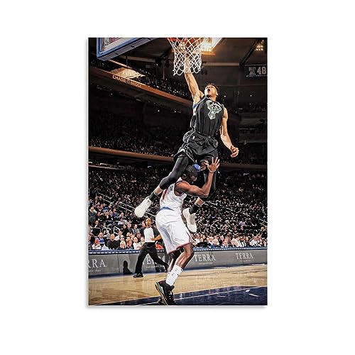 NgAnoh Giannis Antetokounmpo Crazy Dunk Poster Kunstwerke Bild Druck Wandkunst Malerei Leinwand Geschenk Dekor Häuser Dekorativ 60 x 90 cm von NgAnoh