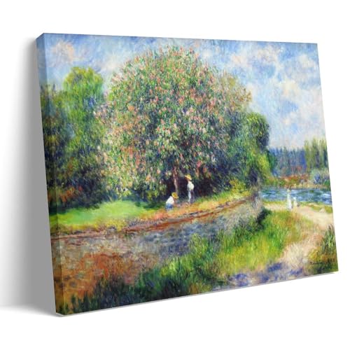 NgAnoh Kastanienbaum in Blüte von Pierre Auguste Renoir Leinwand gedruckt Poster Leinwand Wandkunst Dekorativ Schlafzimmer Modern Home Print Bild Artworkss 40 x 60 cm von NgAnoh