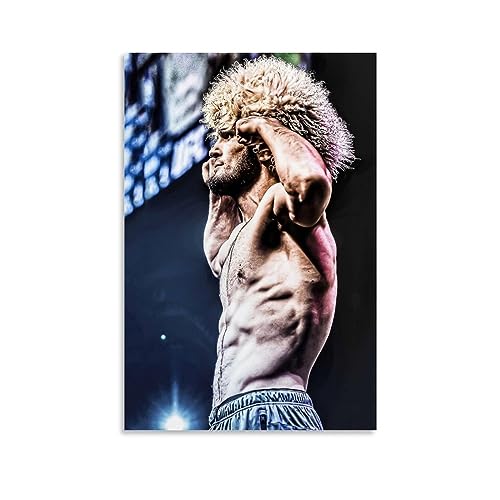 NgAnoh Khabib Nurmagomedov Boxing Championship Poster Kunstwerke Leinwand Zimmer Ästhetische Wandkunst Drucke Home Modern Decor Geschenke 60 x 90 cm von NgAnoh