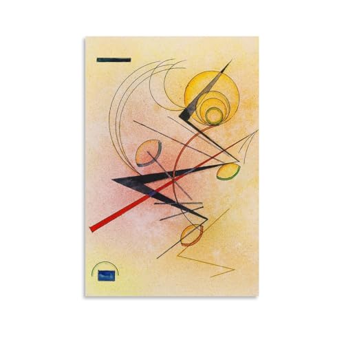 NgAnoh Little Warm von Wassily Kandinsky Leinwanddruck, Poster, Kunst, Leinwand, Gemälde, Dekor, Wanddruck, Fotogeschenke, Heimdekoration, moderne Dekorationen, 40 x 60 cm von NgAnoh