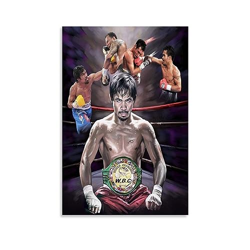 NgAnoh Manny Pacquiao Boxchampion Classic Fight Art Poster Kunst Leinwand Gemälde Dekor Wanddruck Foto Geschenke Zuhause Moderne Dekorationen 30 x 45 cm von NgAnoh