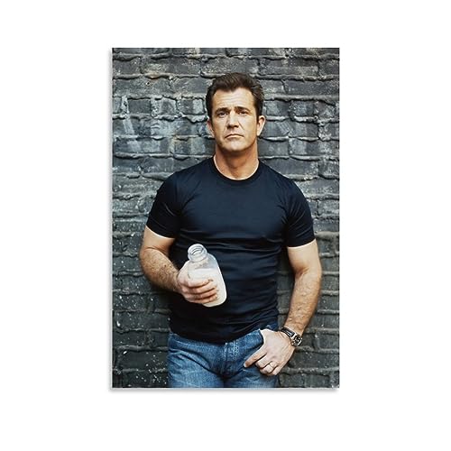 NgAnoh Mel Gibson Poster auf Leinwand, Wandkunstdrucke, Geschenke, Foto, Gemälde, Raumdekoration, Heimdekoration, 40 x 60 cm von NgAnoh