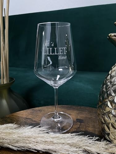 Lillet Glas mit Gravur, Its Lillet time, graviertes Glas, Lillet Geschenk, Geschenk für Lilletliebhaber, Lilletglas, Lillet Weinglas von Ngrave4you