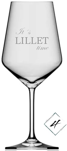 Lillet Glas mit Gravur, Its Lillet time, graviertes Glas, Lillet Geschenk, Geschenk für Lilletliebhaber, Lilletglas, Lillet Weinglas von Ngrave4you