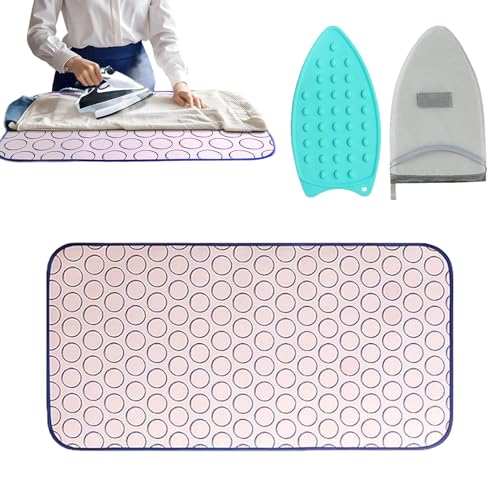 Nhujevkom Bügelmatte - Tisch Bügelauflage Tragbar | Abdeckdecke und Quilting Zubehör für Kleidung Bügeln mit Dampfgarer Waschmaschine Trockner geeignet für Arbeitsplatte Tür Hotel Zuhause Nhujevkom Bügelmatte - Tisch Bügelauflage Tragbar | Abdeckdecke und Quilting Zubehör für Kleidung Bügeln mit Dampfgarer Waschmaschine Trockner geeignet für Arbeitsplatte Tür Hotel Zuhause von Nhujevkom