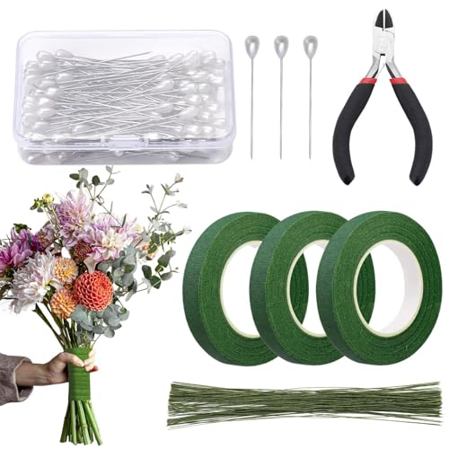 Nhujevkom Floristikband Für Kunstblumen | 1,2 cm Breites Bouquet Bastelset,Zum Umwickeln Veredeln Hochzeit Basteln Gärtnern Geburtstag Pflanzenarrangement Nhujevkom Floristikband Für Kunstblumen | 1,2 cm Breites Bouquet Bastelset,Zum Umwickeln Veredeln Hochzeit Basteln Gärtnern Geburtstag Pflanzenarrangement von Nhujevkom