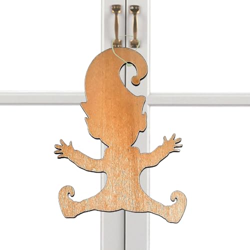 Nhujevkom Gnome-Fußabdruck-Vorlage,Weihnachts-Fußabdruck-Schablone | Fußabdruck-Schablonen aus Holz für Böden, weihnachtliche Bodenvorlage, Fußabdruck-Schablone, Fensterdekoration von Nhujevkom