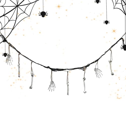 Nhujevkom Halloween Banner Indoor - Resin Skelett Banner für Halloween Party | 2 Meter Schmückbares Realistisches Deko Für Decke Fenster Tür Wohnzimmer Garten Balkon Hinterhof Nhujevkom Halloween Banner Indoor - Resin Skelett Banner für Halloween Party | 2 Meter Schmückbares Realistisches Deko Für Decke Fenster Tür Wohnzimmer Garten Balkon Hinterhof von Nhujevkom