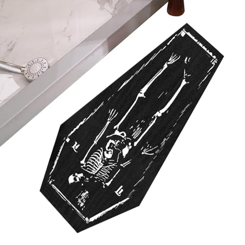 Nhujevkom Halloween Fußmatte - Gothic Türmatte für Vordereingang und Hintereingang im Außenbereich,Waschbare Schnelltrocknende Matte Für Herbst Eingangsbereich Wohnung Bad Küche Innen Außen von Nhujevkom