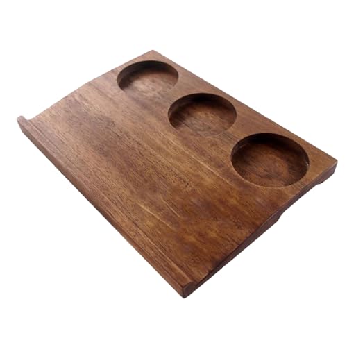 Nhujevkom Holztablett, Käsebrett für Party, Drei-Gitter-Retro-Servierplatte für Frühstück, Mahlzeiten, Getränke, Couchtisch, Vorspeisen, Party, Abendessen, Snacks von Nhujevkom