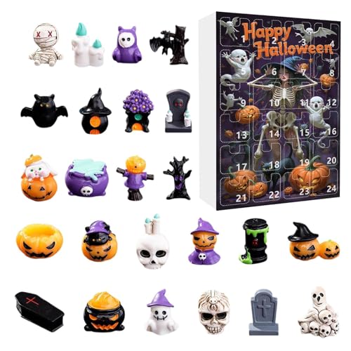 Nhujevkom Horror Figuren Countdown Kalender, Halloween Countdown 24 Tage, Kleine Gruselige Resin Figuren Für Kamin Schreibtisch Wohnzimmer TV Schrank Party Deko Nhujevkom Horror Figuren Countdown Kalender, Halloween Countdown 24 Tage, Kleine Gruselige Resin Figuren Für Kamin Schreibtisch Wohnzimmer TV Schrank Party Deko von Nhujevkom