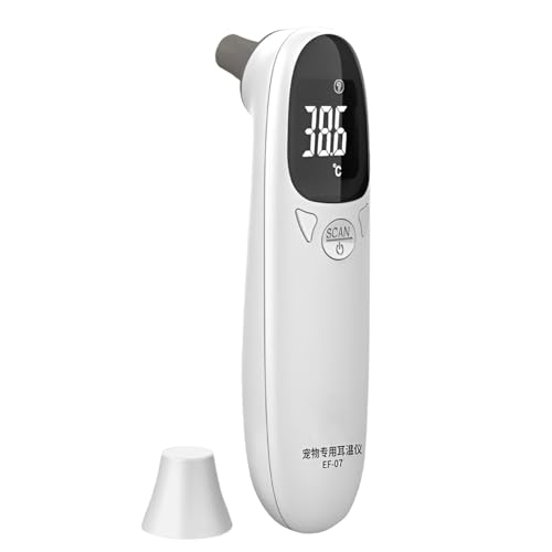 Nhujevkom Katzenohrthermometer, wasserdichte Haustierthermometer, Hunde-Tech-Zubehör, Präzise Veterinärthermometer, Heimtierbedarf für Hunde, Welpenthermometer, hochpräzise, klare LED-Anzeige, Nhujevkom Katzenohrthermometer, wasserdichte Haustierthermometer, Hunde-Tech-Zubehör, Präzise Veterinärthermometer, Heimtierbedarf für Hunde, Welpenthermometer, hochpräzise, klare LED-Anzeige, von Nhujevkom