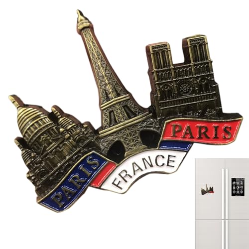 Nhujevkom Kühlschrank Magneten | 3D Resin Kühlschrankmagnet Notre-Dame Kathedrale - Magnetische Wanddekoration Für Fotos Türen Whiteboard Geschenk Idee Reise Urlaub Geburtstag Feier von Nhujevkom