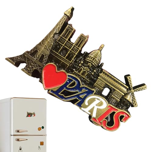 Nhujevkom Kühlschrankmagnete Dekorativ - 3D Resin Kühlschrankmagnet Notre-Dame Kathedrale - Magnetische Wanddekoration Für Fotos Türen Whiteboard Geschenk Idee Reise Urlaub Geburtstag Feier von Nhujevkom