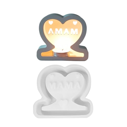 Nhujevkom Muttertag Resin Gießform | Muttertag MAMA Buchstaben Liebe Gipsform - Wiederverwendbare Silikonform Nicht Haftend Für Harz Gips Ornamente Dekoration Nhujevkom Muttertag Resin Gießform | Muttertag MAMA Buchstaben Liebe Gipsform - Wiederverwendbare Silikonform Nicht Haftend Für Harz Gips Ornamente Dekoration von Nhujevkom