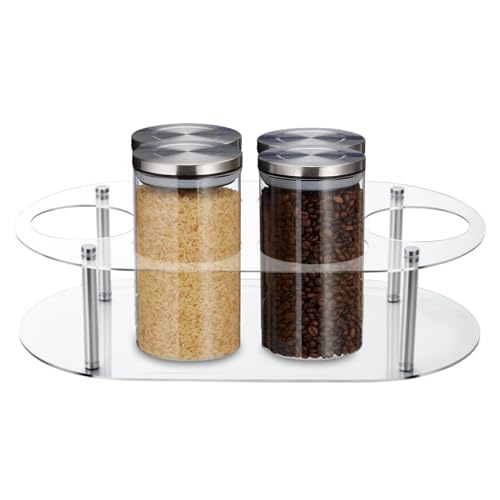 Nhujevkom Organizer für die Aufbewahrung von Tumblern,Flaschenregal Organizer Für Vorratsschrank | 6 Fach Ständer Organisation Lagerung Für Tassen Küche Vorrat Schrank Arbeitsplatte Getränk von Nhujevkom