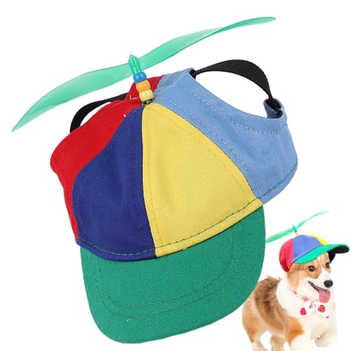 Nhujevkom Propellerhut Für Hunde,Hundesonnenhut Mit Abnehmbarem Propeller - Regenbogenfarben Weiche Kopfbedeckung Für Kleine Hunde Outdoor Garten Fotozubehör Nhujevkom Propellerhut Für Hunde,Hundesonnenhut Mit Abnehmbarem Propeller - Regenbogenfarben Weiche Kopfbedeckung Für Kleine Hunde Outdoor Garten Fotozubehör von Nhujevkom