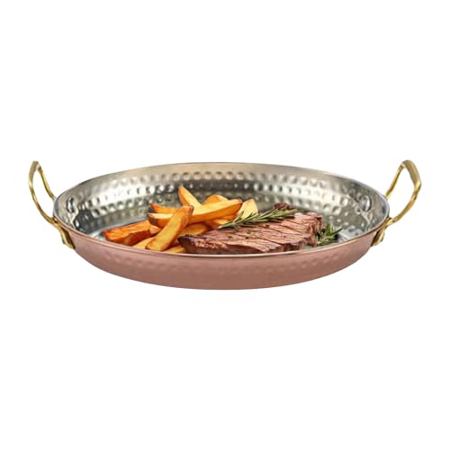 Nhujevkom Servierplatte, ovale Teller mit Griffen, mikrowellengeeignet, Edelstahl-Tablett zum Kochen von Fleisch, Meeresfrüchten, Servieren von Vorspeisen, Restaurant, Zuhause Nhujevkom Servierplatte, ovale Teller mit Griffen, mikrowellengeeignet, Edelstahl-Tablett zum Kochen von Fleisch, Meeresfrüchten, Servieren von Vorspeisen, Restaurant, Zuhause von Nhujevkom