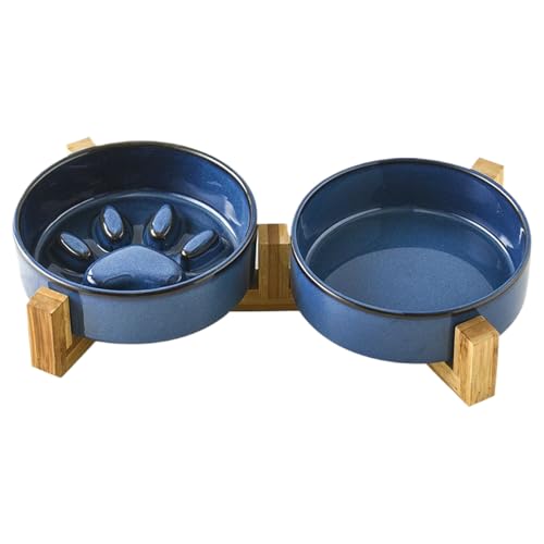 Nhujevkom Slow Feeder Hundefutter Näpfe | Süße Keramik Slow Feeder Und Wassernapf Set,Futternapf Und Trinknapf Zuhause Garten Camping Nhujevkom Slow Feeder Hundefutter Näpfe | Süße Keramik Slow Feeder Und Wassernapf Set,Futternapf Und Trinknapf Zuhause Garten Camping von Nhujevkom