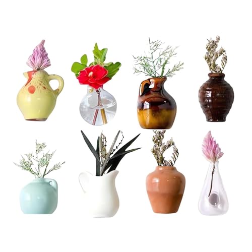 Nhujevkom Vasenmagnete für Kühlschrank, kleine Vase, Kühlschrankmagnete, moderne 3D-kreative Dekoration für Kinder, Büros, Zuhause, Wand, , Osterdekoration Nhujevkom Vasenmagnete für Kühlschrank, kleine Vase, Kühlschrankmagnete, moderne 3D-kreative Dekoration für Kinder, Büros, Zuhause, Wand, , Osterdekoration von Nhujevkom