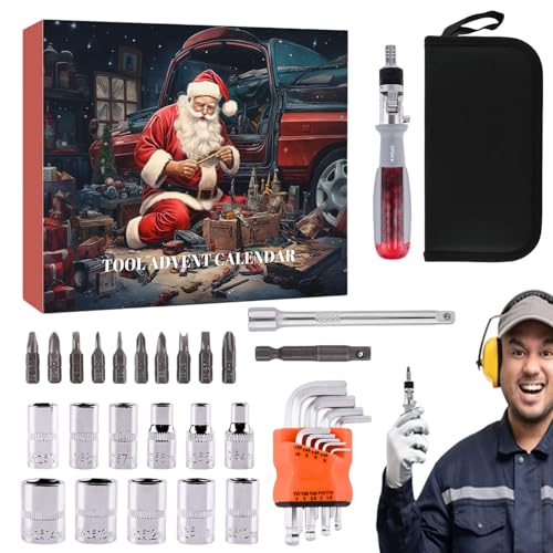 Nhujevkom Werkzeug Adventskalender - Weihnachts Campingzubehör Kalender,Mechanische Outdoor Gadgets Für Papa Notfallvorsorge Autoreparatur Camping Wanderung Erwachsene Nhujevkom Werkzeug Adventskalender - Weihnachts Campingzubehör Kalender,Mechanische Outdoor Gadgets Für Papa Notfallvorsorge Autoreparatur Camping Wanderung Erwachsene von Nhujevkom