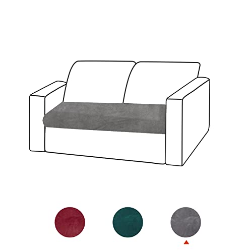 NiCoLa Stuhl Sofa Schonbezug, Sofakissenbezug, Super Stretch Sofabezüge für Wohnzimmermöbel Protector (2 Sitzer,Grau) von NiCoLa