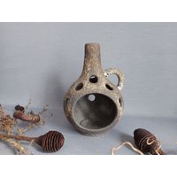 Außergewöhnliche Henkelvase_Jopeko_Paris_Keramik_Fat Lava_Vintage_Manufaktur_Vase_Karaffe_Krug_Windlicht_24 cm_9.44 In_#000284 von NiDAesclusivo