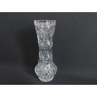 Neuwertig Vintage Vase Kristall Glas Tischvase 20 cm von NiDAesclusivo