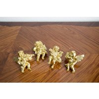 Weihnachtsbaum Dekoration Engel Figuren Gold Goldfarbig 4Er Set Weihnachtsbaum Dekoration Engel Figuren Gold Goldfarbig 4Er Set von NiDAesclusivo
